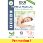 protège matelas respirant imperméable sans produit chimique 150x200 cm