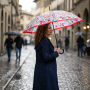 Parapluie long automatique à fleurs Neyrat Léger et résistant
