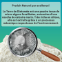 100% Terre de Diatomée Alimentaire Blanche 2.5Kg Seau + Souffleuse 100ml