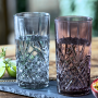 4 Verres hauts lilas et gris bleuté 28 cl Salzburg