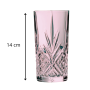 4 Verres hauts lilas et gris bleuté 28 cl Salzburg