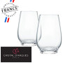 Lot de 2 verres haut 37 cl Cristalin Cristal d'Arques
