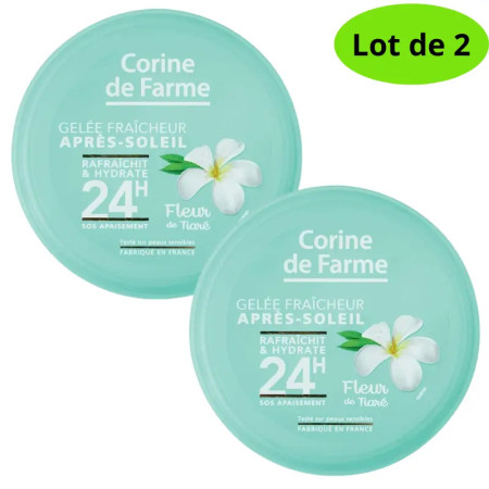 Lot de 2 - Corine de Farme – Gelée Fraîcheur Après-Soleil – Soin Hydratant & Apaisant 24h – 150 ml
