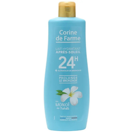 Corine de Farme Lait Après-Soleil Hydratant Monoï de Tahiti 250 ml – Hydratation 24h & Prolongateur de Bronzage
