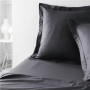 Taie d’oreiller TODAY Essential 63 × 63 cm gris foncé fusain en coton