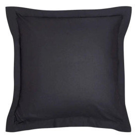 Taie d’oreiller TODAY Essential 63 × 63 cm gris foncé fusain en coton