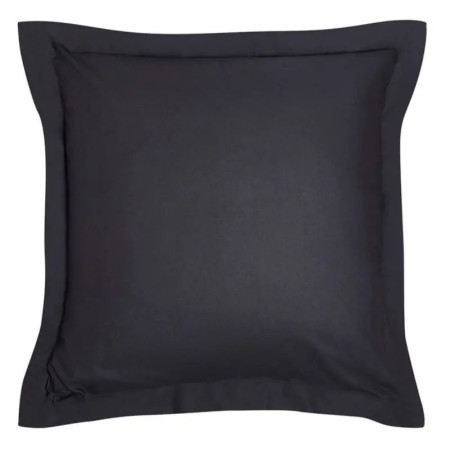 Taie d’oreiller TODAY Essential 63 × 63 cm gris foncé fusain en coton
