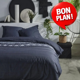 Parure de lit Mawira Noire 240x260 cm