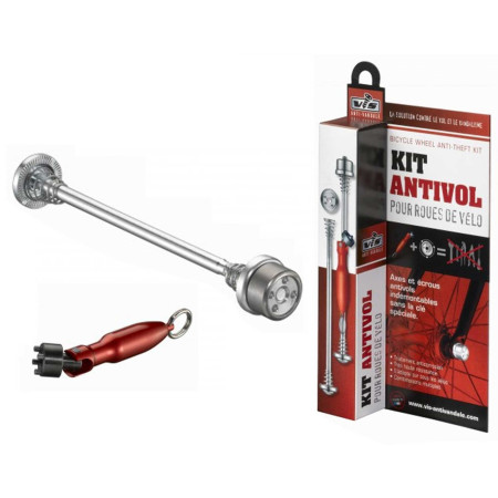 Kit écrous antivol 3/8 pour roues de vélo