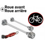 Antivol vélo pour roues de vélo - Kit roues avant et arrière