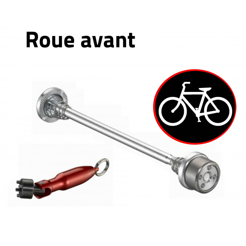Antivol vélo pour roues de vélo - roue avant