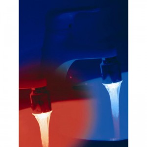 eclairage lumineux led de robinet