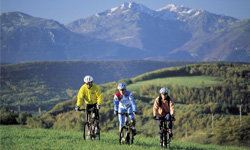 randonnée de montagne en vtt