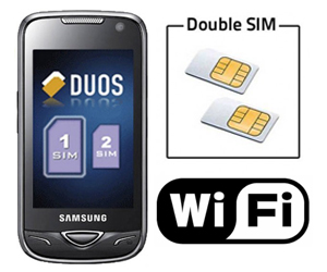 mobile double carte sim avec wifi