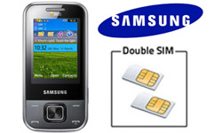 Nouveau mobile double SIM Samsung : le Samsung C3752 quadribande, dual sim avec slider