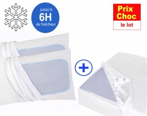 Les sur-oreillers et sur-matelas rafraîchissants et refroidissants CoolComfort