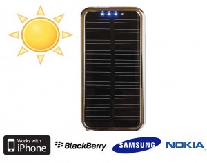 Chargeur solaire 11 adaptateurs et batterie 2000mAh