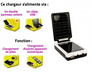 chargeur solaire téléphone portable