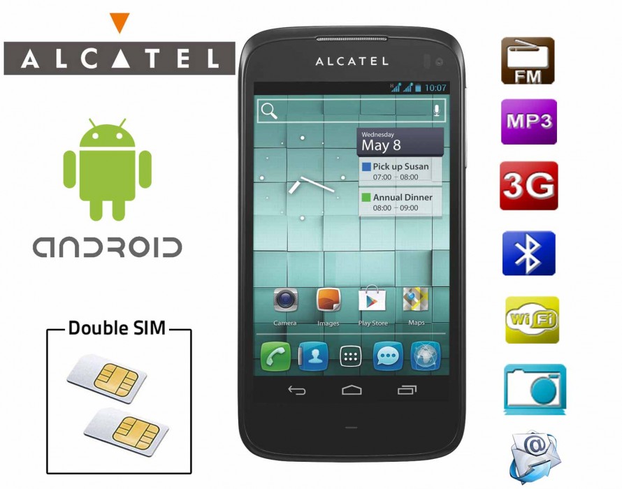 Le nouvel Alcatel double SIM résiste aux éclaboussures et égratignures !