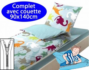 5 pcs Ensemble Housses de couette et d'oreiller pour lit bébé