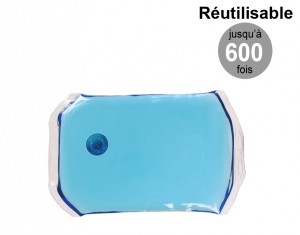 Bouillotte à pastille grande modèle Bleue - chaufferette Bouillotte Magique