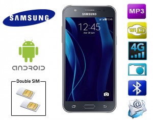 Smartphone-2-SIM-Samsung-J500-noir