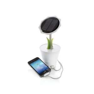 Chargeur solaire fleur
