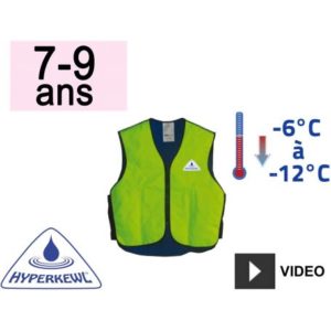 Veste rafraîchissante jaune 7-9 ans