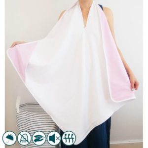 Cape de bain imperméable Rose