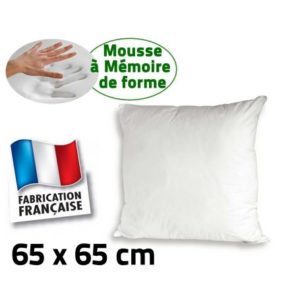 Oreiller mémoire de forme 65x65