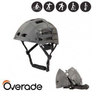 Casque vélo pliable gris