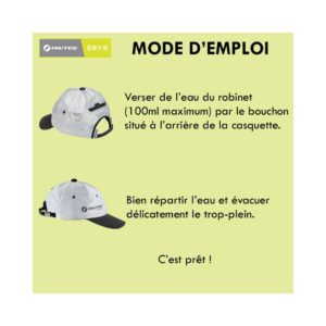 Fonctionnement Casquette rafraîchissante Headcool Smart