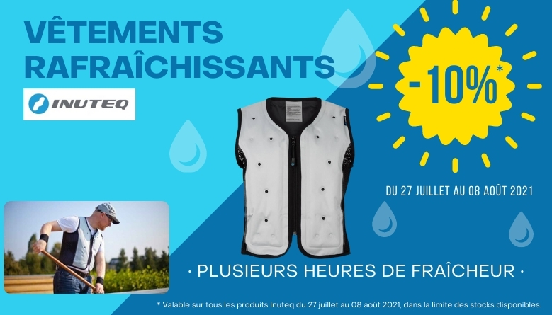 -10% sur les vêtements rafraîchissants Inuteq